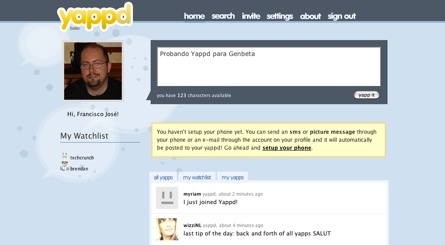 Yappd, clon de Twitter con soporte de imágenes en los estados