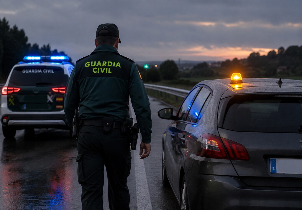 Los Guardias Civiles, sobre la nueva norma de las balizas V16: "la DGT pretende que un guardia civil haga de triángulo de emergencia"