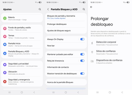 Prolongar desbloqueo