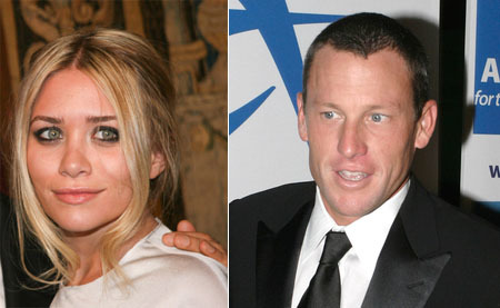 Ashley Olsen planta a Lance Armstrong