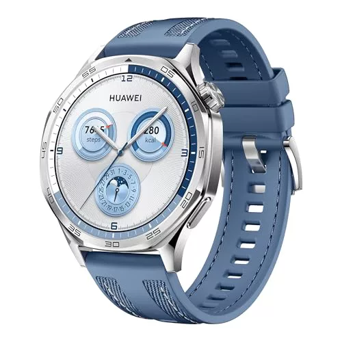 HUAWEI Watch GT 5 46mm Smartwatch, Silueta con Diseño Sofisticado, Azul