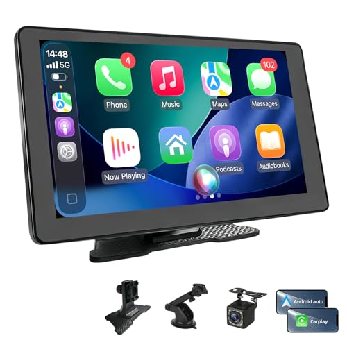 Pantalla Coche 9" con Carplay y Android Auto Inalámbrico 