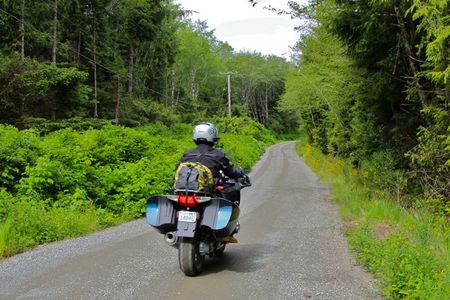 América en moto. Exploración de la Isla de Vancouver.