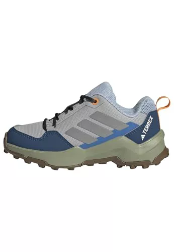 adidas Unisex niños Terrex Ax4R Hiking Shoes, Grey Two/Reflective Silver/Glow Blue, 34 EU
