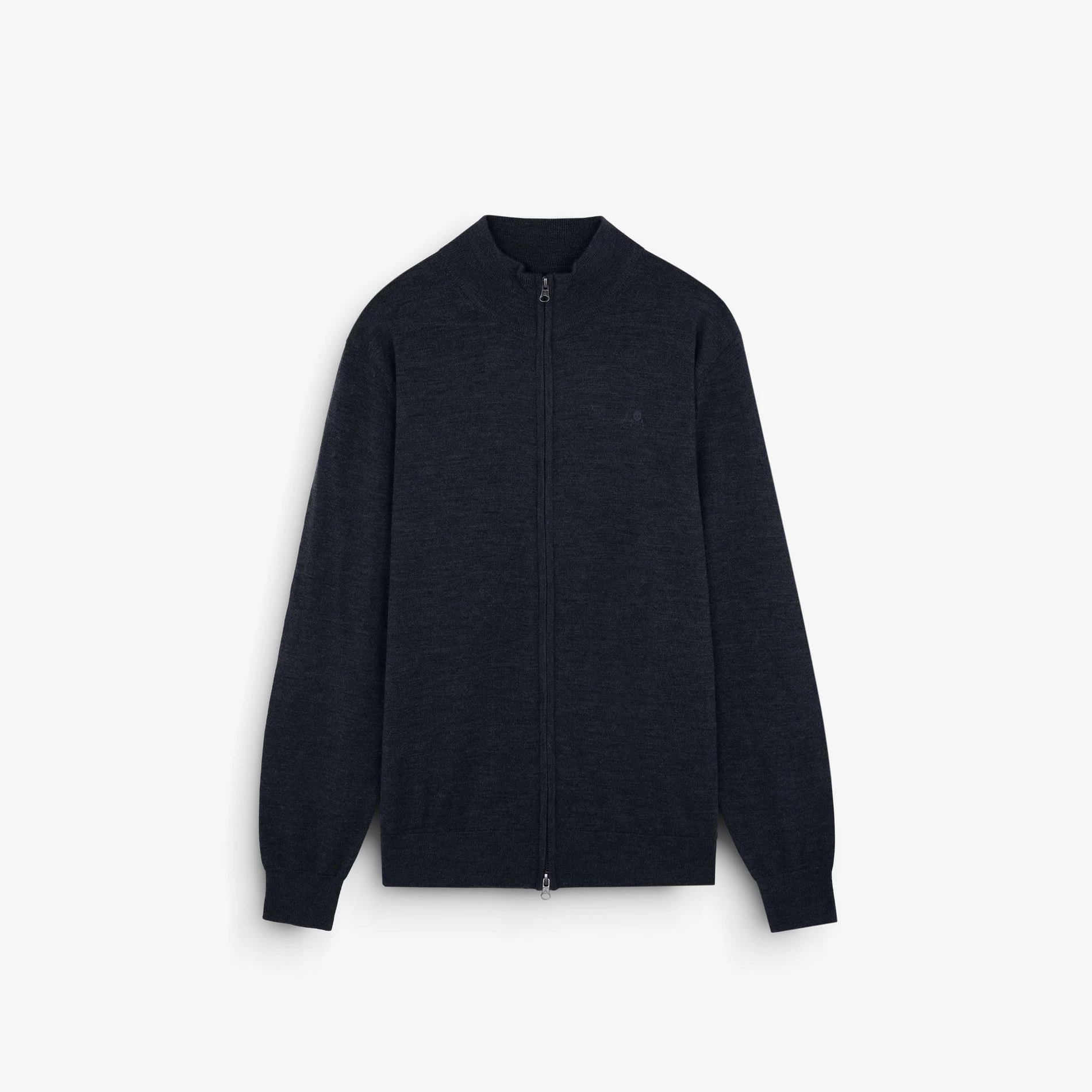 Chaqueta de punto de hombre regular fit con cremallera