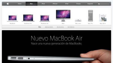 Apple rediseña ligeramente su página web