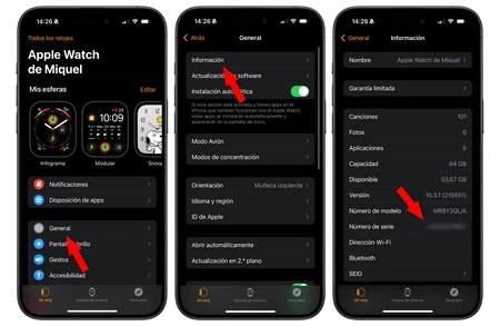 Apple Watchのシリアル番号