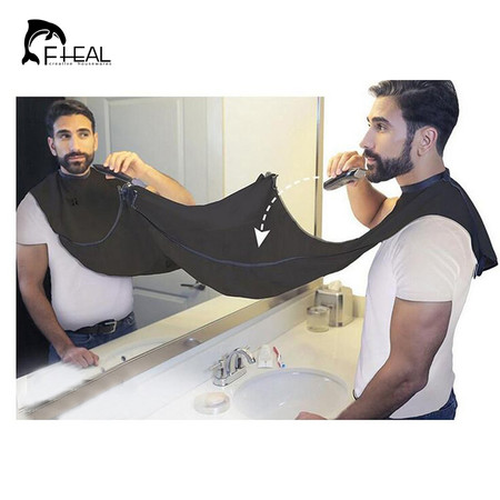 Babero ideal para afeitarse y no dejar caer pelos ahora en Aliexpress rebajado por 2,53 euros y envío gratis