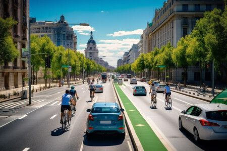 Jlacort Cyclists Cycle Along A Cycle Lane In Madrid There Is T A6ac067d 72cd 4beb 8ab8 3dab79b30e02 Copy
