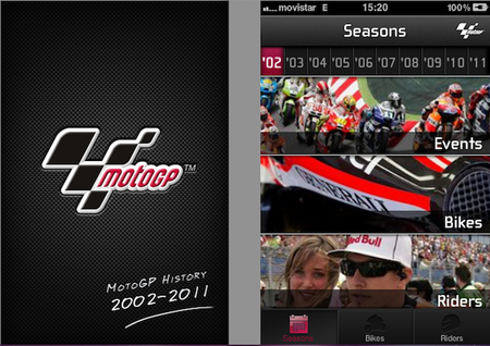 Aplicación para iOS, MotoGP History 2002-2011, análisis a fondo (I)