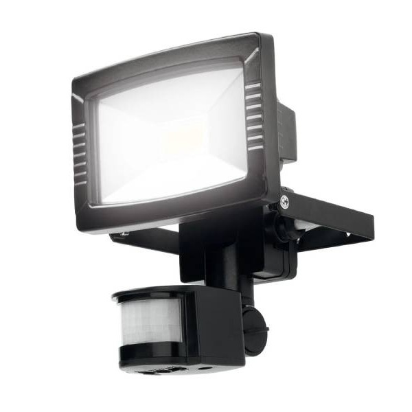 Foco exterior LED 22 W con detector de movimiento externo
