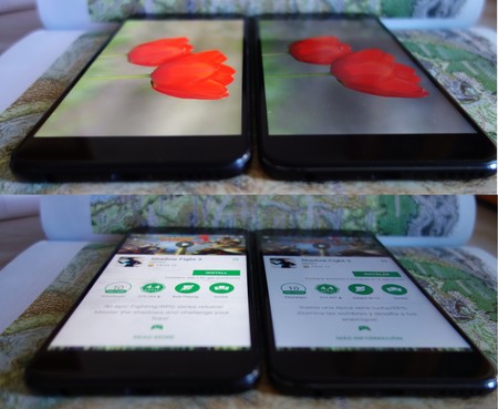 Comparativa Pantalla