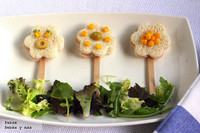 Recetas para la vuelta al cole: flores de merienda