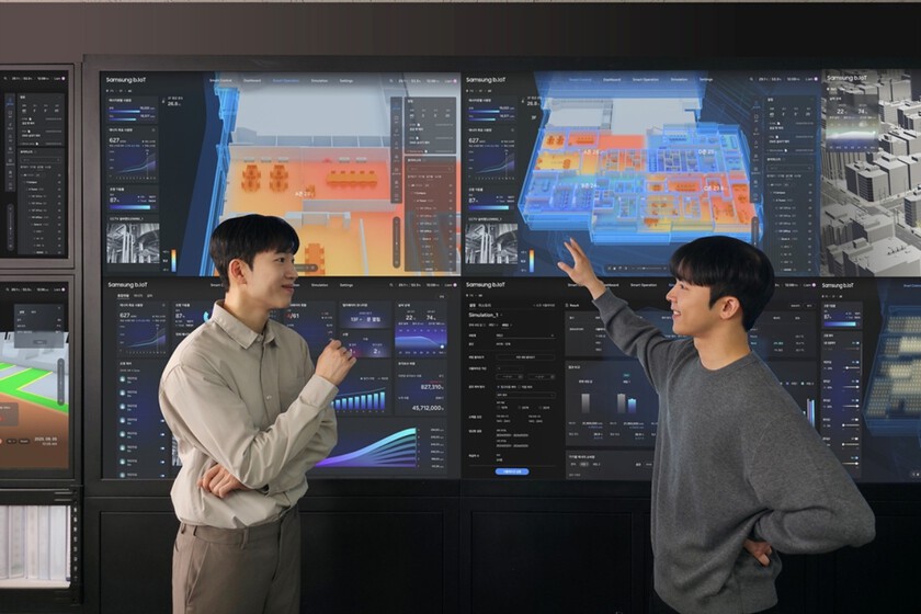 edificio con tecnología Samsung