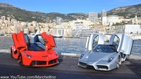 Ferrari LaFerrari vs Ferrari Enzo: de paseo por las colinas (vídeo)