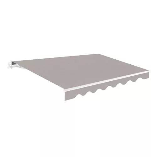 Toldo Retráctil Exterior 300x250cm Gris Poliéster 