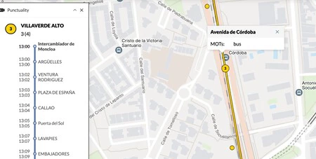 公共交通機関の地図