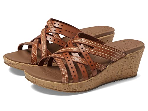Skechers, BEVERLEE HOT SPRING Mujer, Equipaje Duraleather, 40 EU