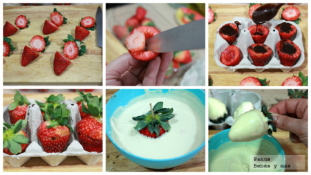 Fresas Rellenas Pasos Bebes