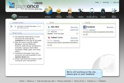 PageOnce, unifica toda tu información relevante en la web en un único lugar