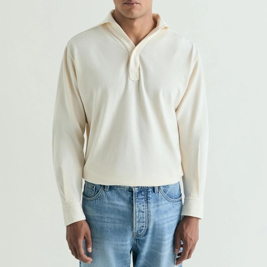 Polo de manga larga de hombre con puños abotonados - Scalpers