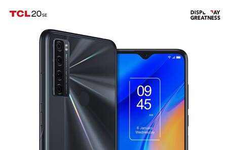 TCL 20 SE: gran diagonal de pantalla, gran batería y precio ajustado