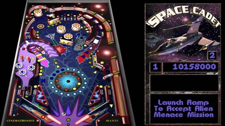 Existiam várias versões do jogo 3D Pinball: Space Cadet