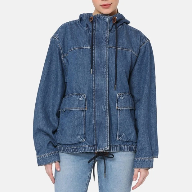 Levi's Chaqueta de mujer con capucha ajustable