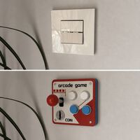 Parece el mando de una máquina recreativa, pero en realidad sirve para encender la luz (y no necesitas desmontar nada)