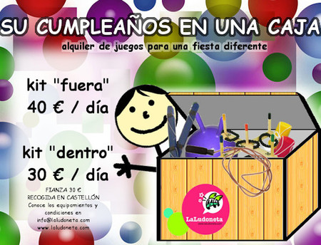 "El cumpleaños en una caja": si vives en Castellón, te gustará esta idea para organizar juegos de cumpleaños
