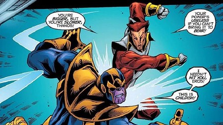 Eros e Thanos já foram alvo de diversas provocações nos quadrinhos. Fonte da imagem: Disney / Marvel