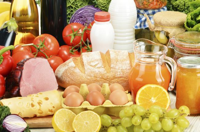 variedad de alimentos