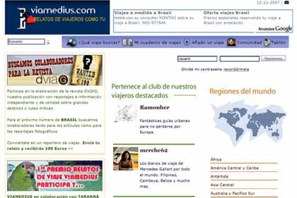 Viamedius, red social con relatos de viajeros