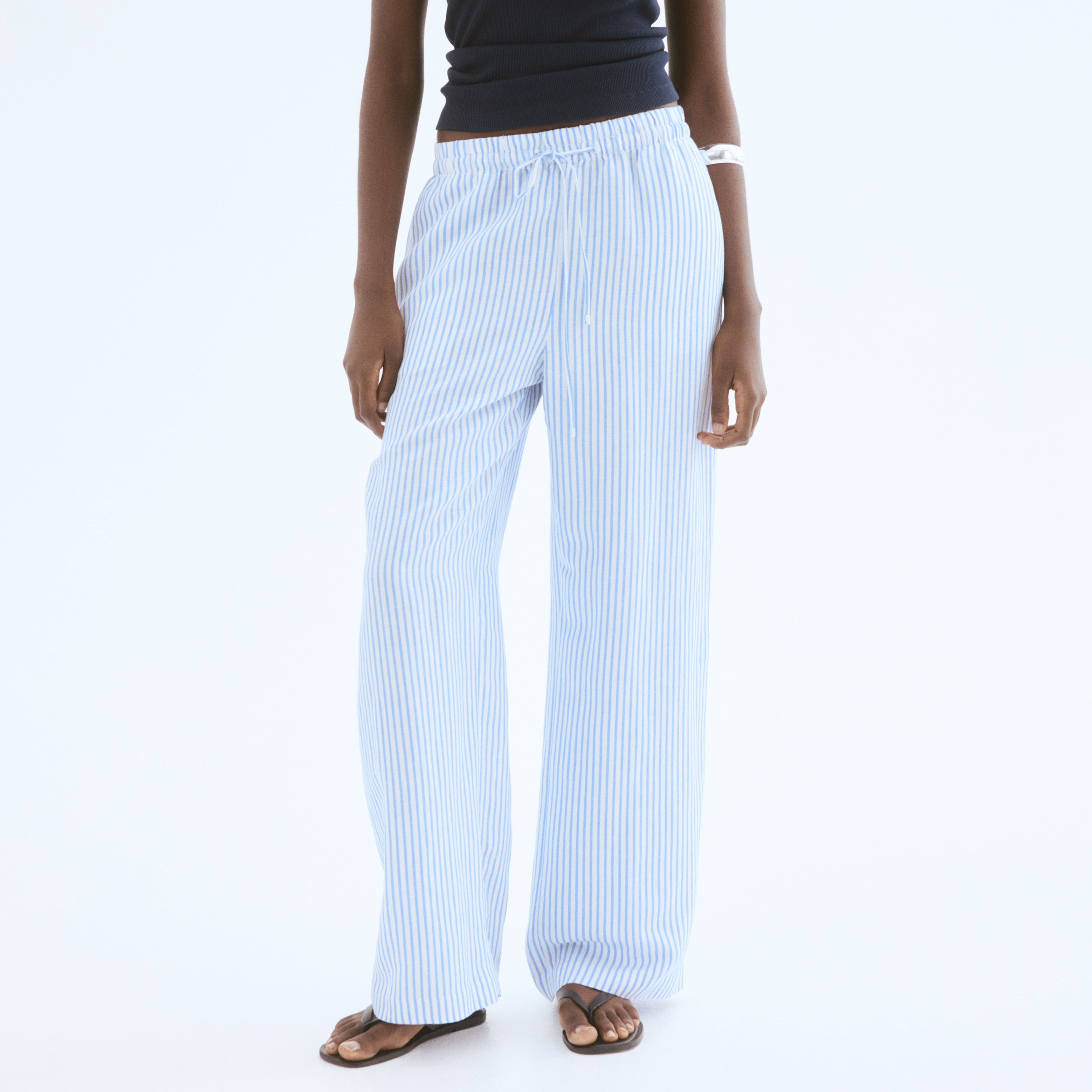 Pantalón en mezcla de lino