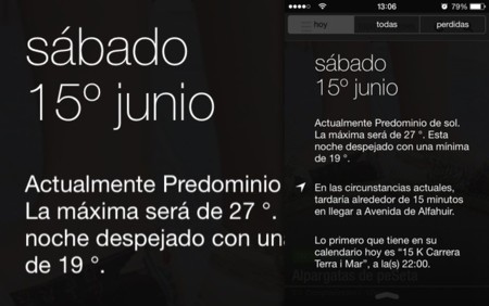 iOS 7 convierte el Centro de Notificaciones en un asistente al más puro estilo Google Now