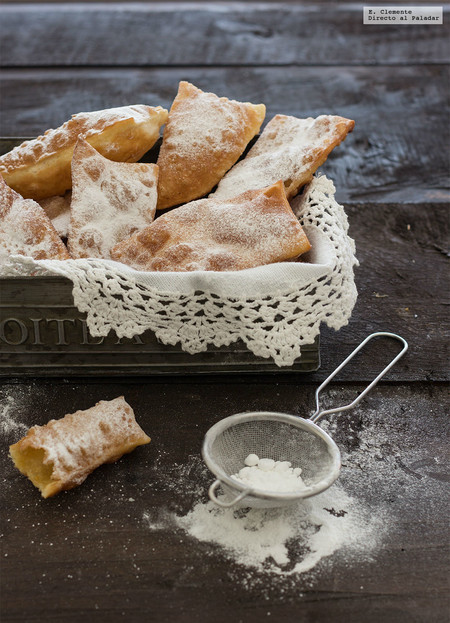 Orejas gallegas de carnaval. Receta con Thermomix