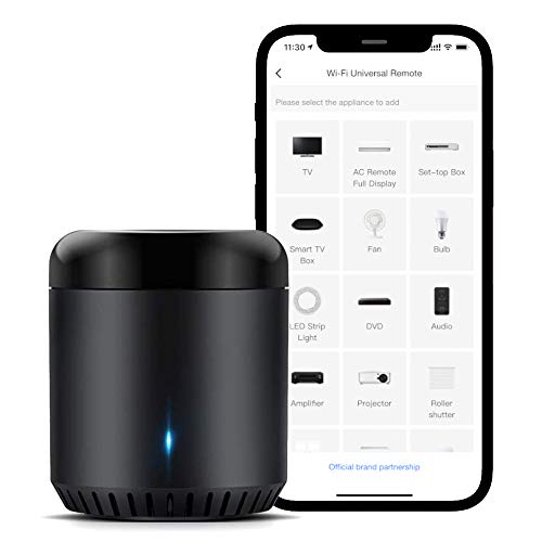 Broadlink RM Mini3 - Control Remoto Universal para domótica, por Infrarrojos, función Wi-Fi, Color Negro