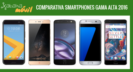 Comparativa móviles gama alta segunda mitad 2016 a los que se enfrentan el ZTE Nubia Z11 y ZTE Axon 7