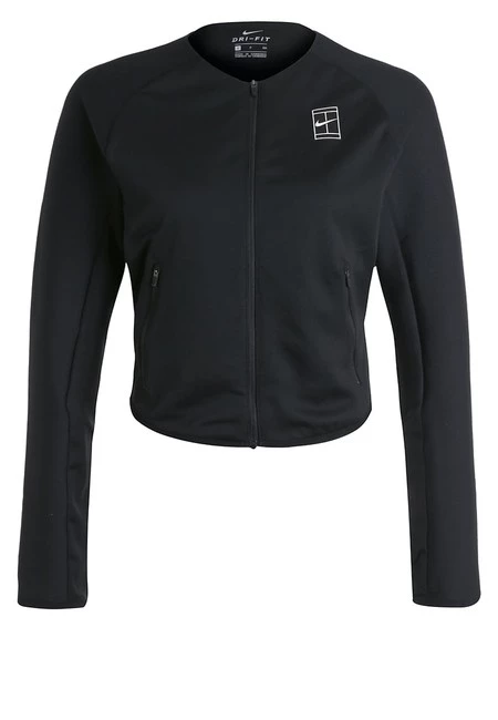 La chaqueta de tenis   Nikecourt Baseline en negro está rebajada a 48,95 euros en Zalando con envío gratis 