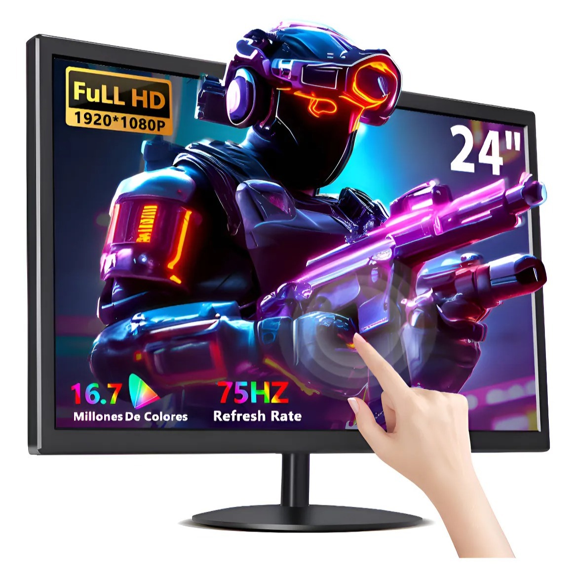 Monitor táctil de 24 pulgadas