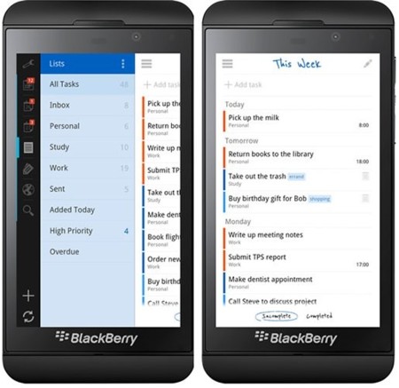 Remember the Milk ya está en Blackberry 10
