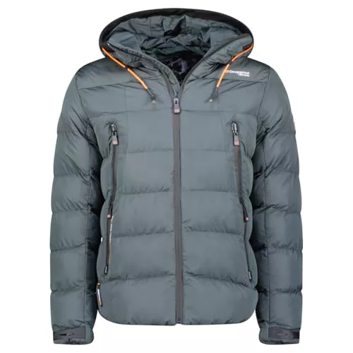 Geographical Norway- Parka hombre con capucha modelo ARDENO color Gris oscuro talla S