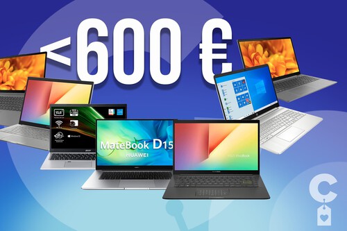 Siete portátiles Acer, ASUS, HP, Huawei o Lenovo de gama media por menos de 600 euros