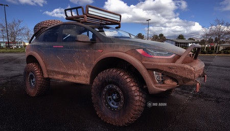 ¿Un Tesla todoterreno? El Model X no se ve nada mal lleno de lodo