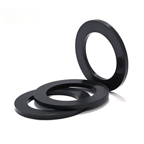 juntas planas fontaneria para conexiones de mangueras, arandelas de goma para grifos, junta filtro grifo ducha (56mmx44mm: grosor 3mm, 5 piezas)