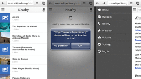 La Wikimedia Foundation lanza Nearby, artículos basados en tu localización