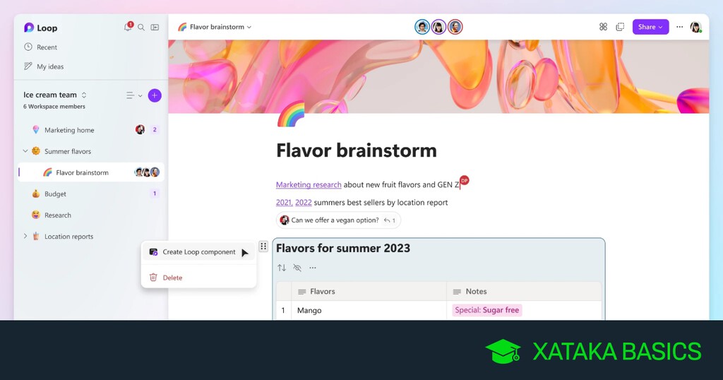 Microsoft Loop: qué es, qué puedes hacer con él y cómo probarlo 