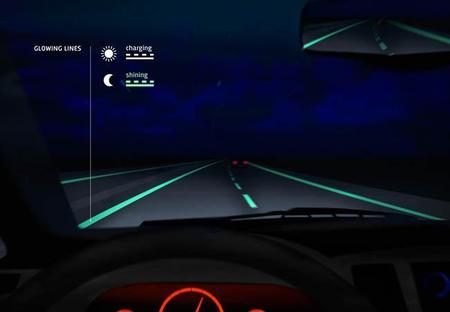 Las carreteras que brillan en la oscuridad vienen en camino 