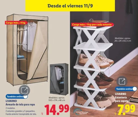 Estanteria Apra Zapatos Folleto Lidl