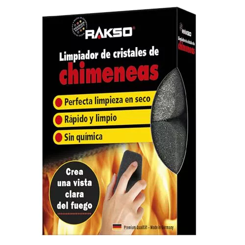 RAKSO Limpiador para cristales de chimenea, unidades